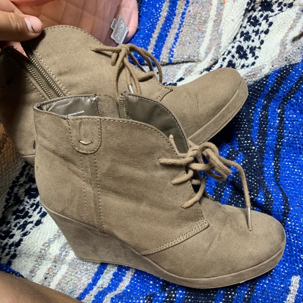 Suede Wedges
